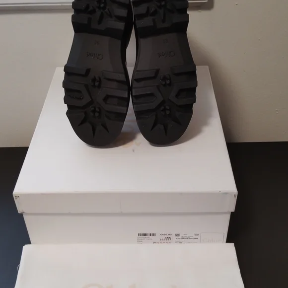 Chloe Raina Black Rain Boots